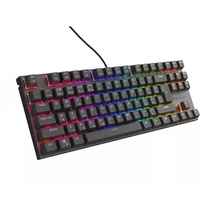 Gaming keyboard genesis THOR 303 TKL RGB Outemu Peach compact tenkeyless mechanical