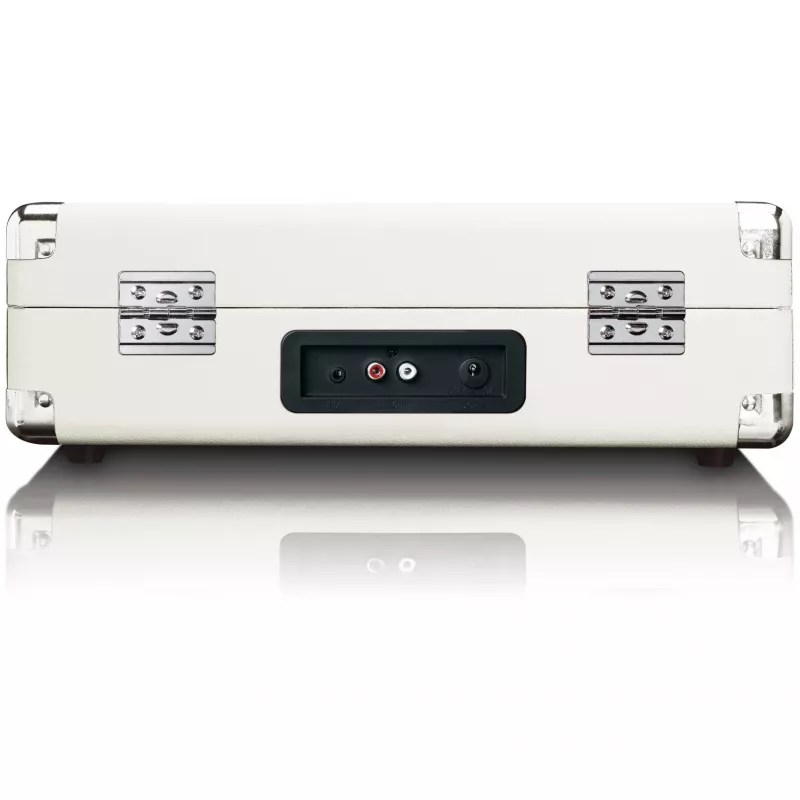 Belt-drive turntable Lenco TT-115CR cream — suitcase record player, USB recording, Bluetooth 5.0, 33/45/78 RPM