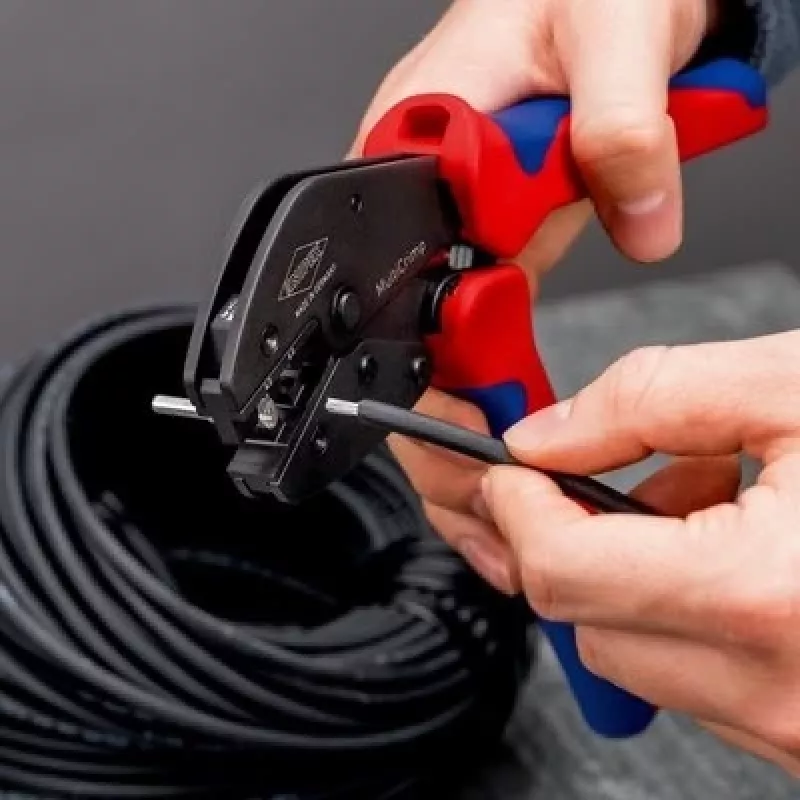 Crimping tool Knipex 97 33 03 MultiCrimp for PV connectors MC4 and MC4 EVO2
