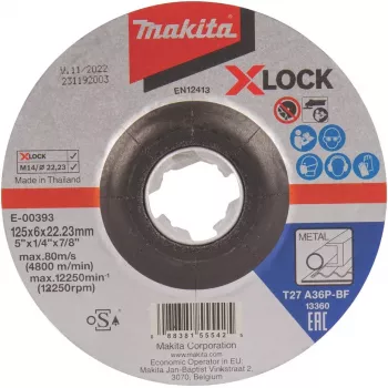 Makita - Sanding Disc - for Metal - 125 mm - Grit: A36P-BF