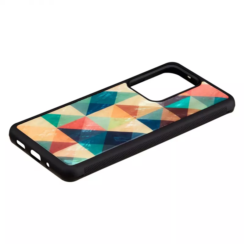 Protective phone case iKins for Samsung Galaxy S20 Ultra, mosaic black
