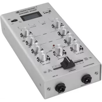 Mini mixer Omnitronic GNOME-202P, 2-channel compact mixer with 3-band EQ