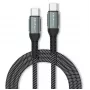 Qoltec Cable USB 2.0 Type C USB 2.0 Type C 100W Qc 3.0 Pd 1m Black