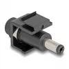 DeLOCK Keystone Module DC 5.5 x 2.5 mm female to DC 5.5 x 2.1 mm male black
