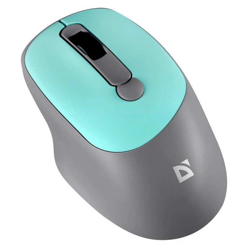 Wireless mouse DEFENDER Silent Click C Mint 52294 — ambidextrous, 1600 DPI, 2.4 GHz nano USB