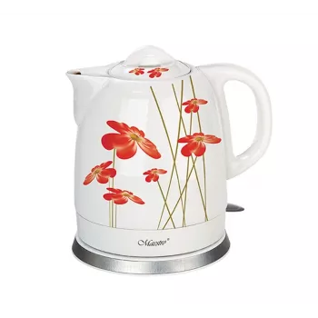 Feel-Maestro MR-066-RED FLOWERS electric kettle 1.5 L 1200 W Red, White