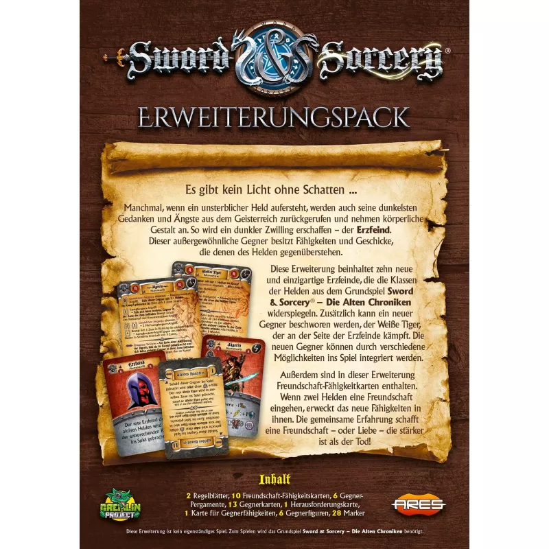 Sword & Sorcery: The Ancient Chronicles - Erzfeinde, Board Game Expansion