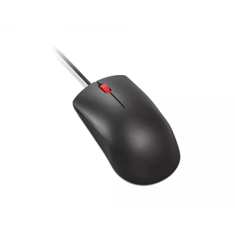 Wired USB-A mouse Lenovo 120 — Black, ambidextrous, 1600 DPI, 3 buttons, 1.5 m cable