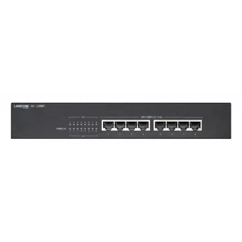 Lancom GS-1208P, Unmanaged, Gigabit Ethernet (10/100/1000), Power over Ethernet (PoE), Rack-installation, 1U