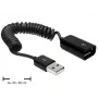 USB Cable DeLOCK 83163 0.6m USB 2.0 A to A Black
