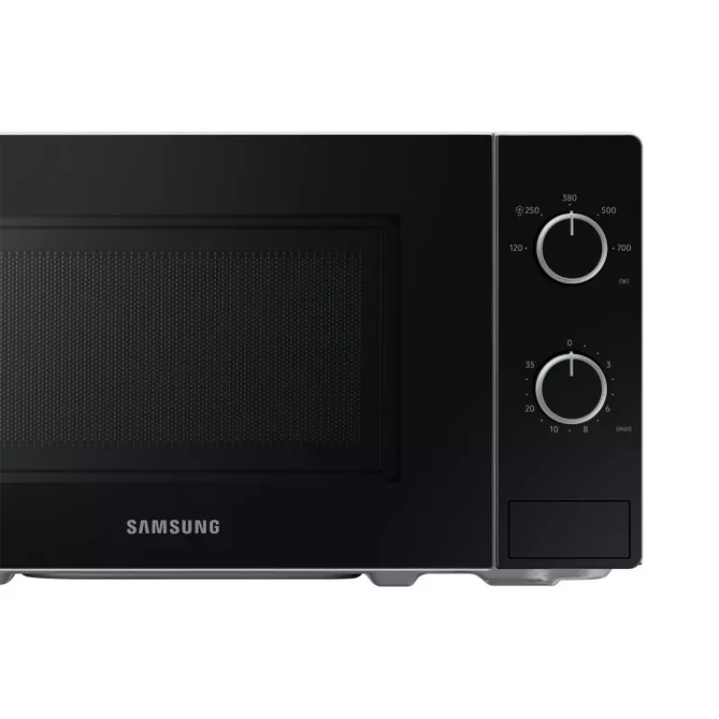 Solo microwave Samsung MS20A3010AH, countertop, 20 L capacity, 700 W, rotary control, black