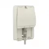 Outlet box DELOCK 86262 wall-mounted junction box, 82×120×31 mm, white