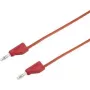 VOLTCRAFT Test Lead [Plug 4 mm - Plug 4 mm] 5 m Red MSB-300 (MSB-300-5-Red)