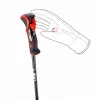 Ski poles Leki 3D AIRFOIL black/red 120 cm