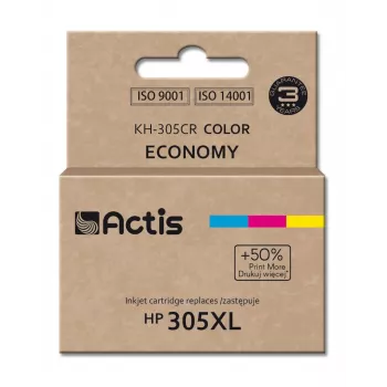 Ink cartridge ACTIS KH-305CR compatible for HP 305XL — colour (Cyan, Magenta, Yellow), dye-based 18 ml, standard yield, single pack