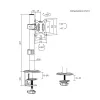 Monitor mount 17-32, 9 kg max., black