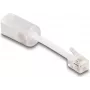 Cable Gender Changer DeLOCK 88170 RJ10 0.03m Transparent White