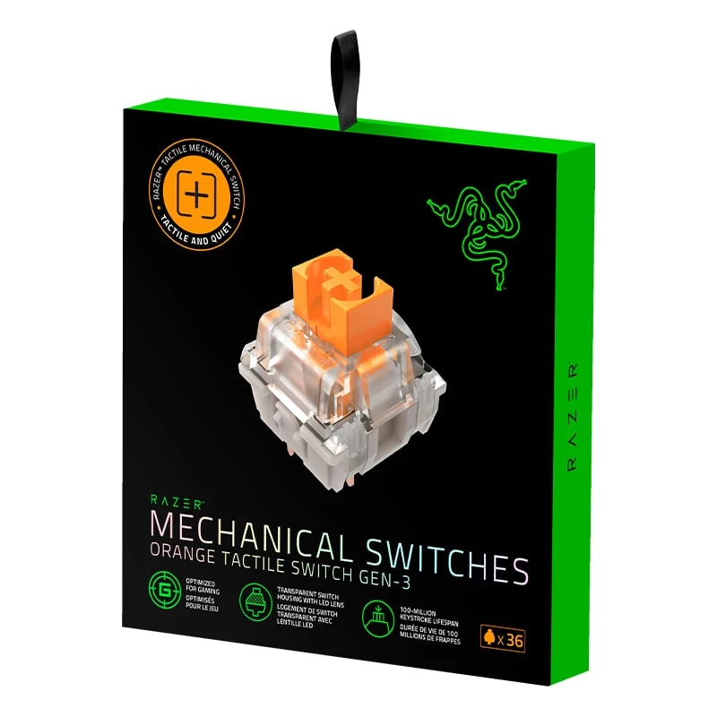 Key Switch Razer RC21-02040300-R3M1 Orange Transparent 36 pcs