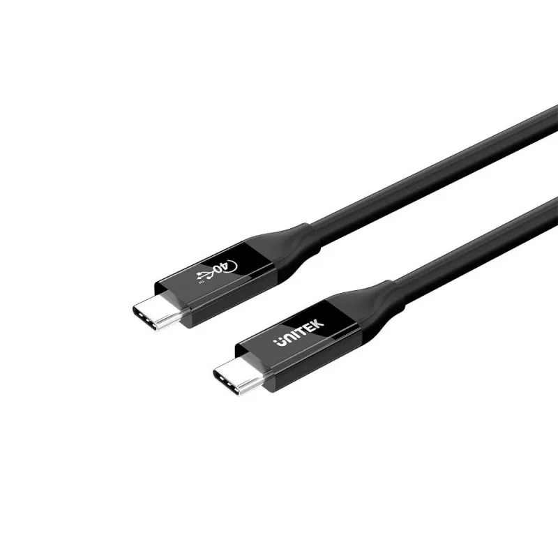 USB-C cable Unitek C14100ABK01-2M — 2 m, 100W power delivery, 40 Gbps data