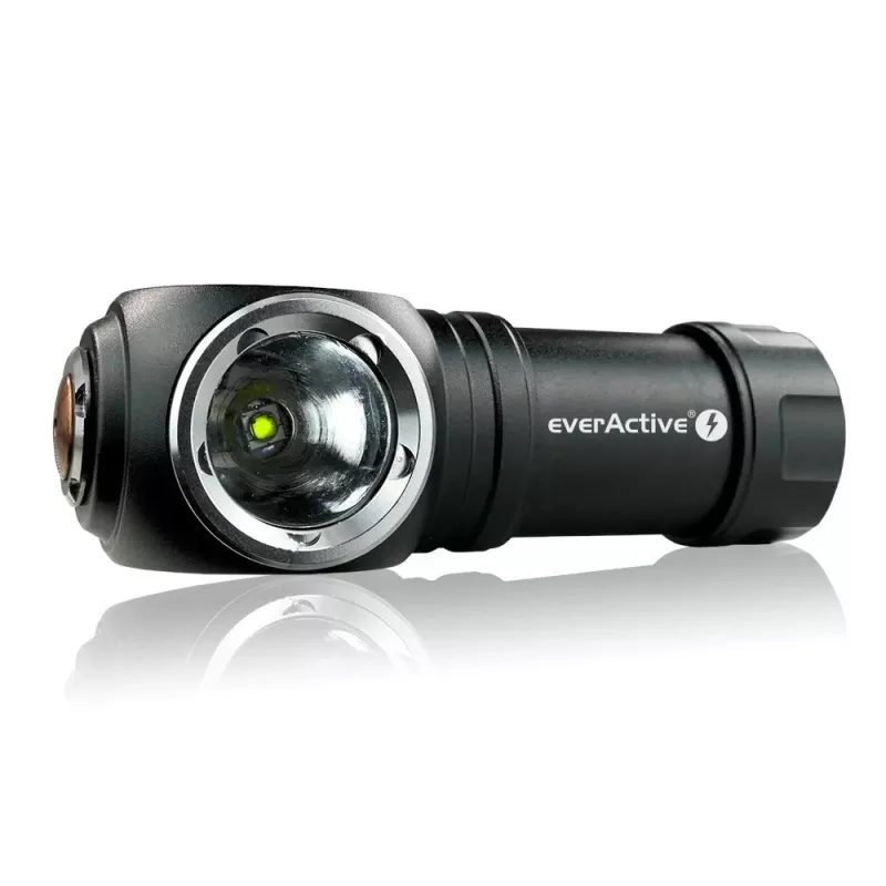 flashlight LED 3 operating modes 10 W 500 Lumens aluminium enclosure rechargeable waterproof FL-55R Dripple - Everactive