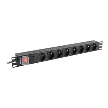 Power Distribution Unit Lanberg PDU-08E-0200-BK