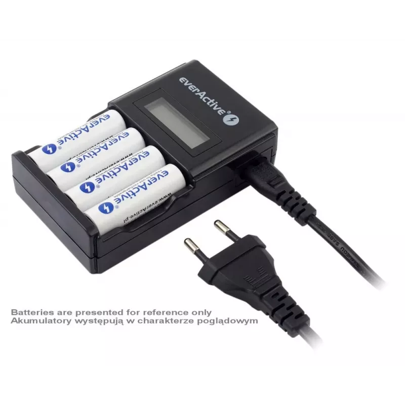 Battery charger everActive NC450B — 4‑cell AAA charger, 110/230V AC, black