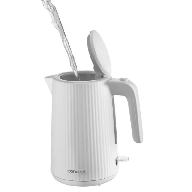 Electric kettle Concept Solution RK2390, plastic body, 1.7 L, white