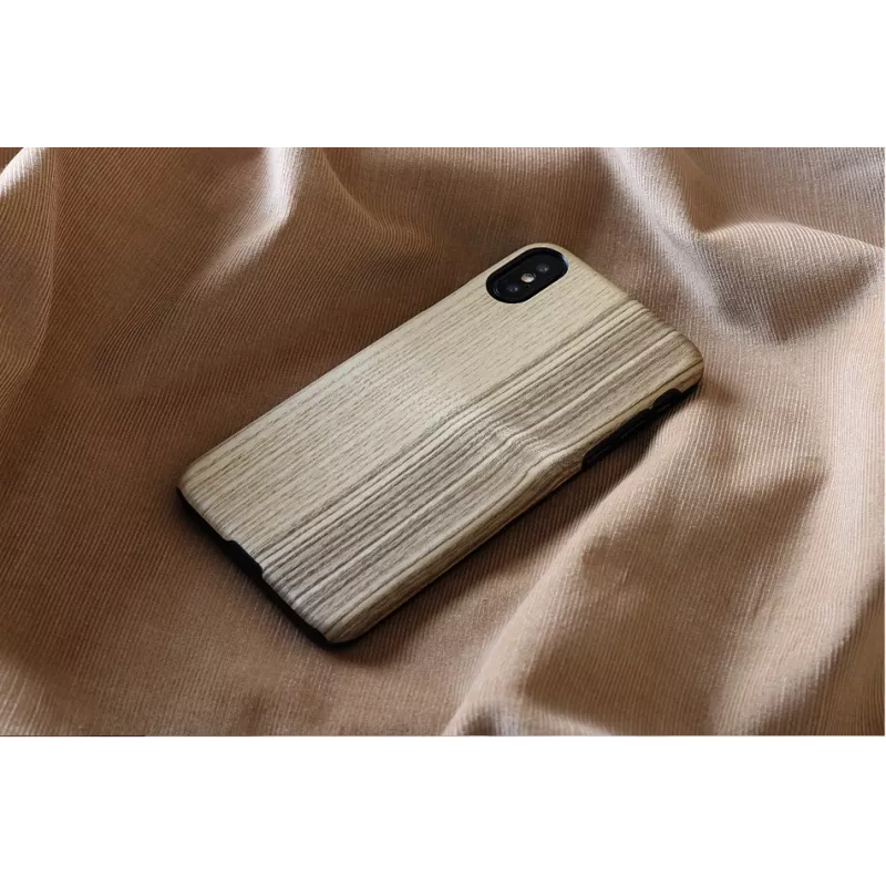 Smartphone case man and wood for iPhone X/XS — vintage olive black