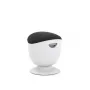 Ergonomic Balance Stool up up Seul D48 — Black fabric seat, White frame, height-adjustable