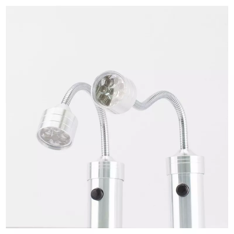 Grill light RealPower 495550 — stainless steel, battery AAA, set of 2 for outdoor barbecue