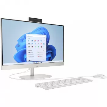 HP 24-cr0009ng AMD Ryzen™ 3 7320U 60,5 cm (23.8) 1920 x 1080 Pixel All-in-One-PC 8 GB LPDDR5-SDRAM 512 GB SSD Windows 11 Home Wi-Fi 6 (802.11ax) White (A04VWEA#ABD)