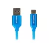 USB 2.0 cable LANBERG CA-USBO-21CU-0010-BL — USB A to USB C, 1 m, blue