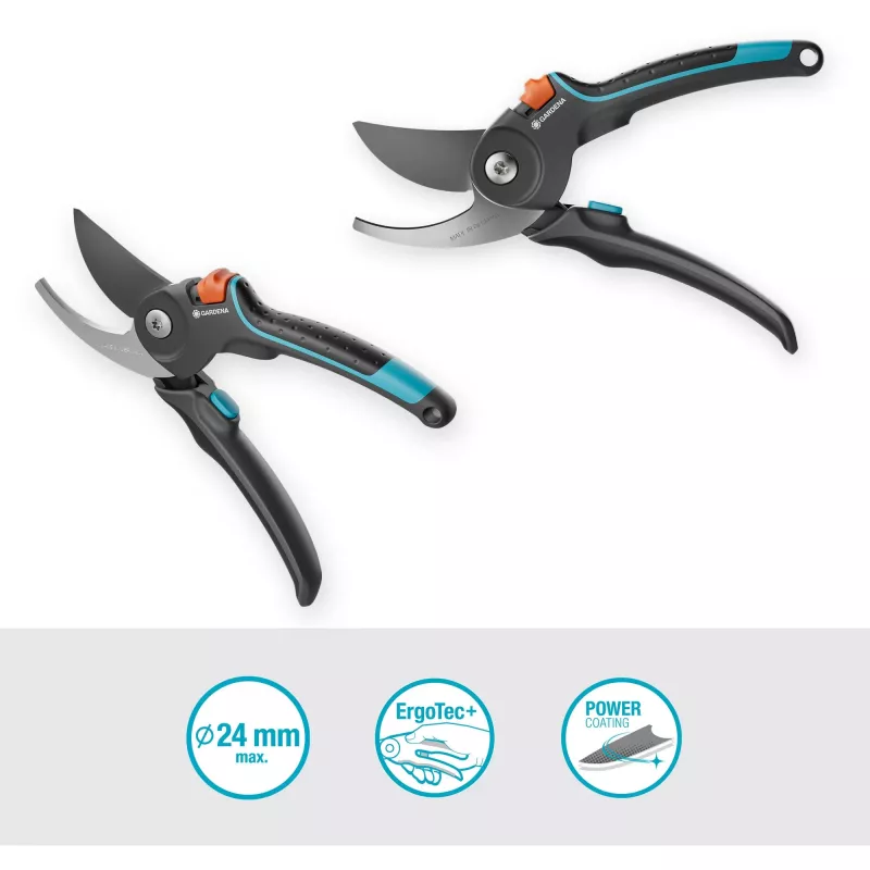garden shears PremiumCut Pro - fresh wood Grey/turquoise, Bypass