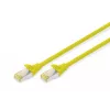 Patch Cord Digitus CAT 6A S/FTP DK-1644-A-0025/Y 0.25m Yellow