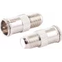 F-Quick connector to F-socket adapter set ShiverPeaks 85320-EC-SET2 (coaxial connection accessory)