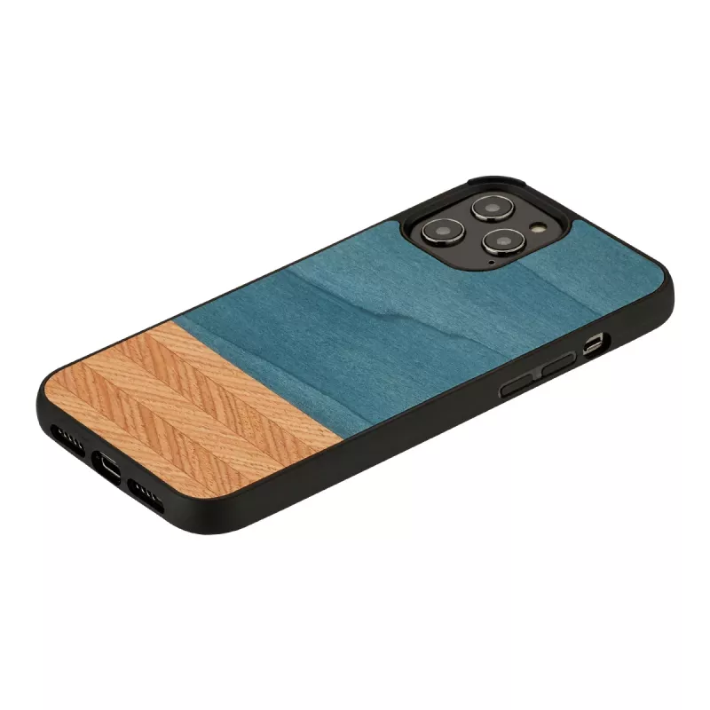 Phone case man and wood for iPhone 12 Pro Max denim black