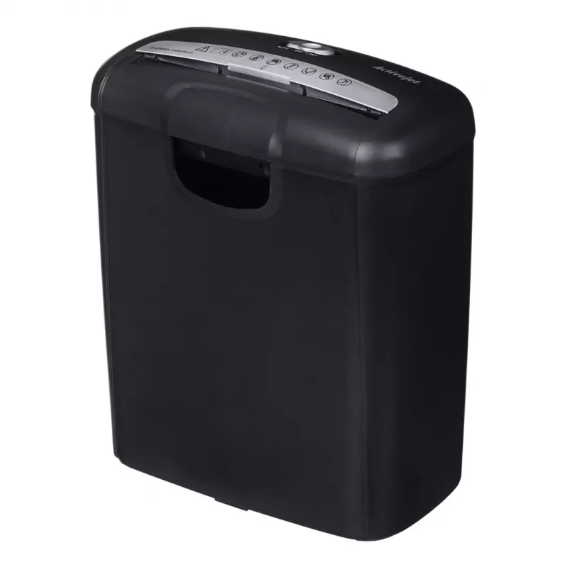Activejet ASH-0601S shredder, P-2, 10 l, 6 mm strip, 6 sheets, black.