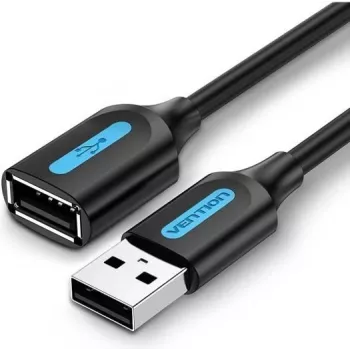 USB 2.0 male-to-female extension cable Vention CBIBG 1.5 m — black