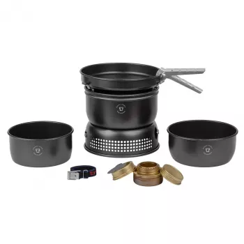 Trangia Stove Travel Set 35-5 UL/BL black — lightweight compact camping cooker set