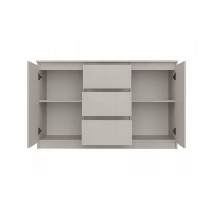 CHEST OF DRAWERS WITH 2 DOORS AND 3 DRAWERS, CASHMERE COLOUR