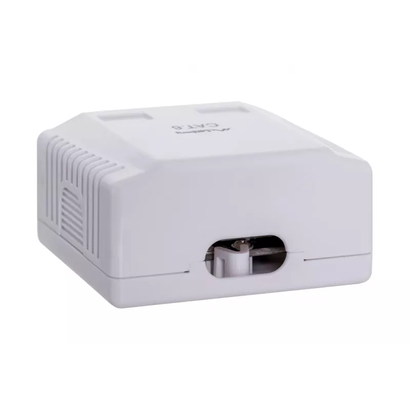 LANBERG Outlet Box RJ-45 Cat6 OU6-0002-W white, 2 sockets, 30×54×57 mm