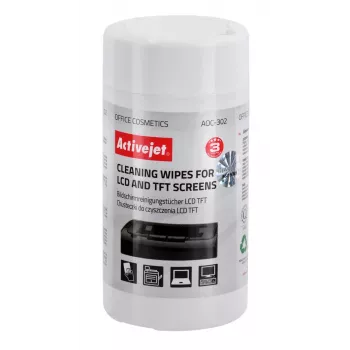 Activejet AOC-302 LCD screen cleaning wipes, 100 pcs