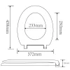 Toilet seat Beldray LA030252UFFEU7 — antibacterial, easy-clean design