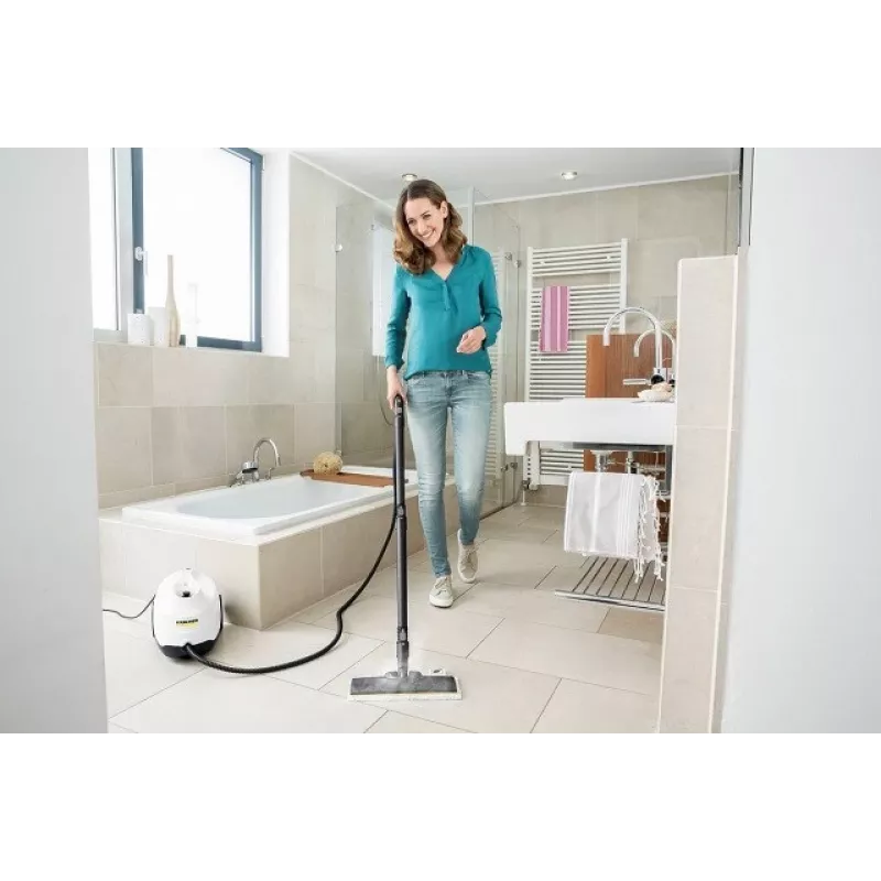 Steam mop Kärcher SC 3 EasyFix Plus — 1 L water tank, 1900 W, 3.5 bar steam pressure, white