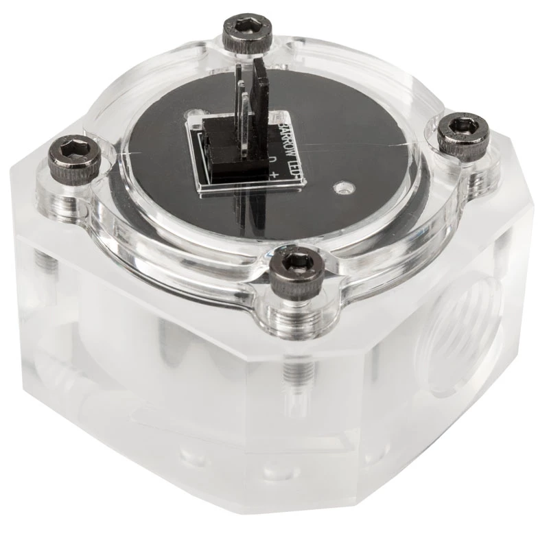 Flow Meter Barrow SLFV1-RGB ARGB acrylic inline for custom water cooling loops