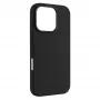 Fixed back cover for Apple iPhone 17 Pro, liquid silicon, black, MagFlow