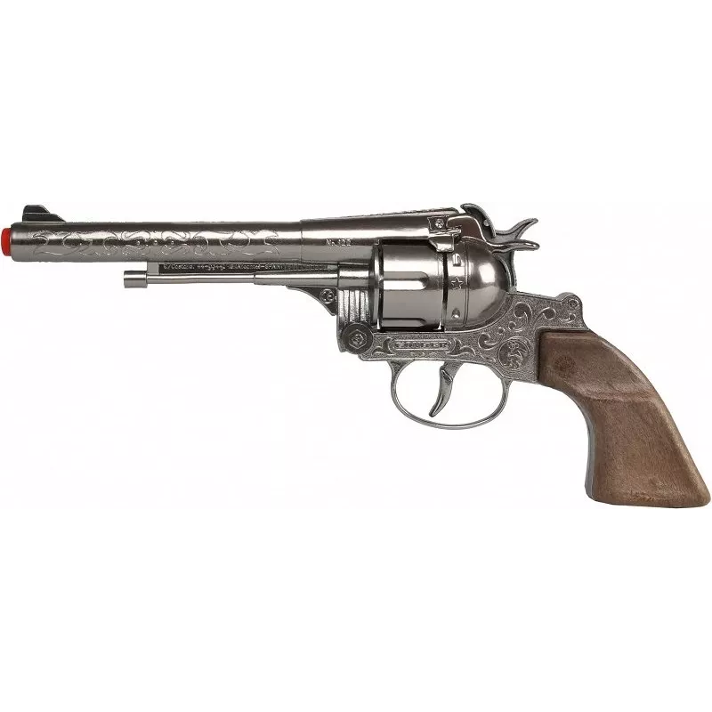 Pulio metal cowboy revolver 12 rounds toy gun, model 155122/0