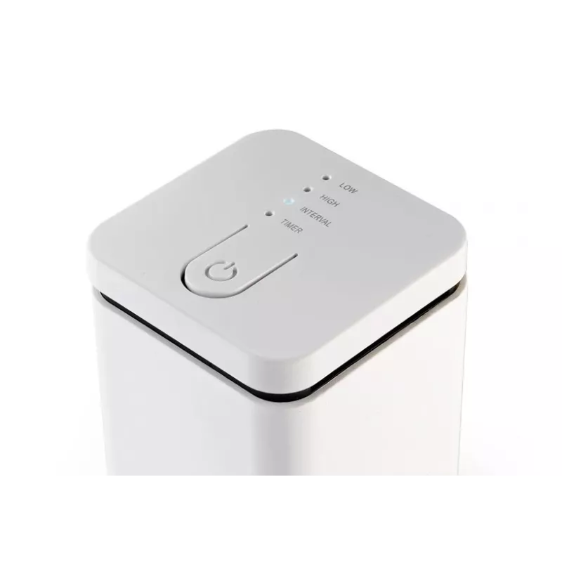 Aroma diffuser Stylies ELARA/WHITE — evaporative, for rooms up to 25 m², 2 h timer, AC/battery/USB, 1.3 W, 74×74×100 mm