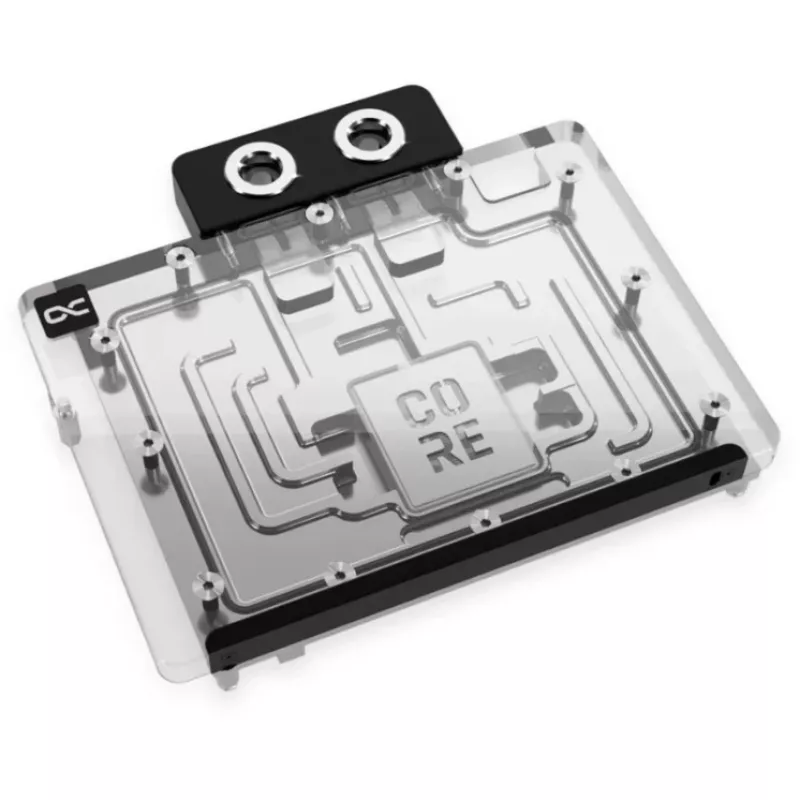 Backplate Alphacool 10260 Aluminium Chrome Copper Black 154mm