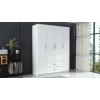 Topeshop ROMANA 160 BIEL KPLB bedroom wardrobe/closet 11 shelves 4 door(s) White